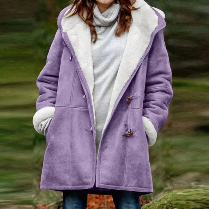Navy Haven Faux Shearling Coat Jasmine's Boutique Australia
