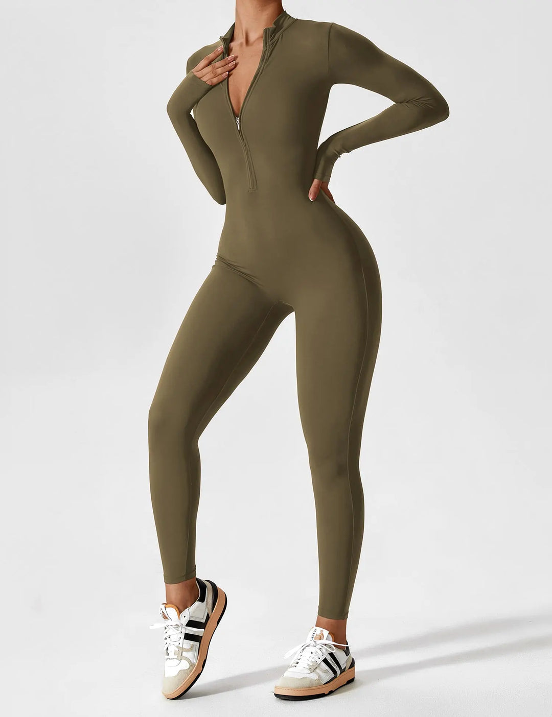 SleekFlex Zip-Up Jumpsuit Jasmine's Boutique Australia