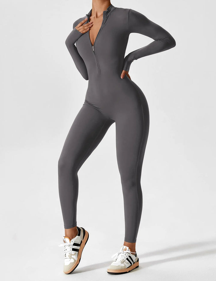 SleekFlex Zip-Up Jumpsuit Jasmine's Boutique Australia