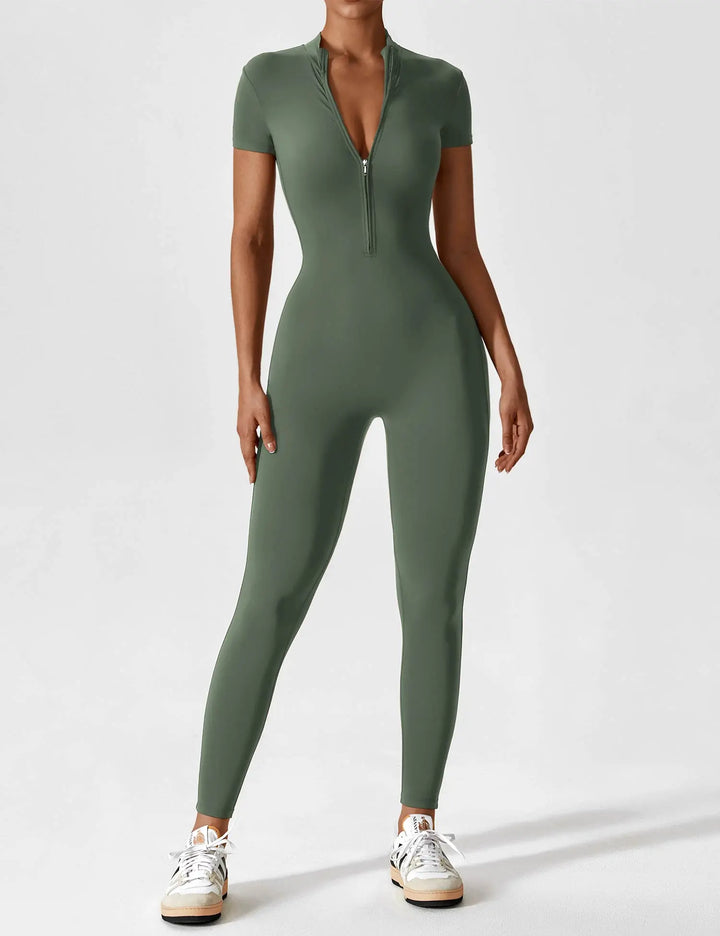 SleekFlex Zip-Up Jumpsuit Jasmine's Boutique Australia