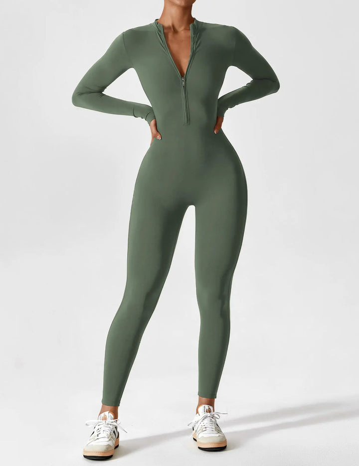 SleekFlex Zip-Up Jumpsuit Jasmine's Boutique Australia