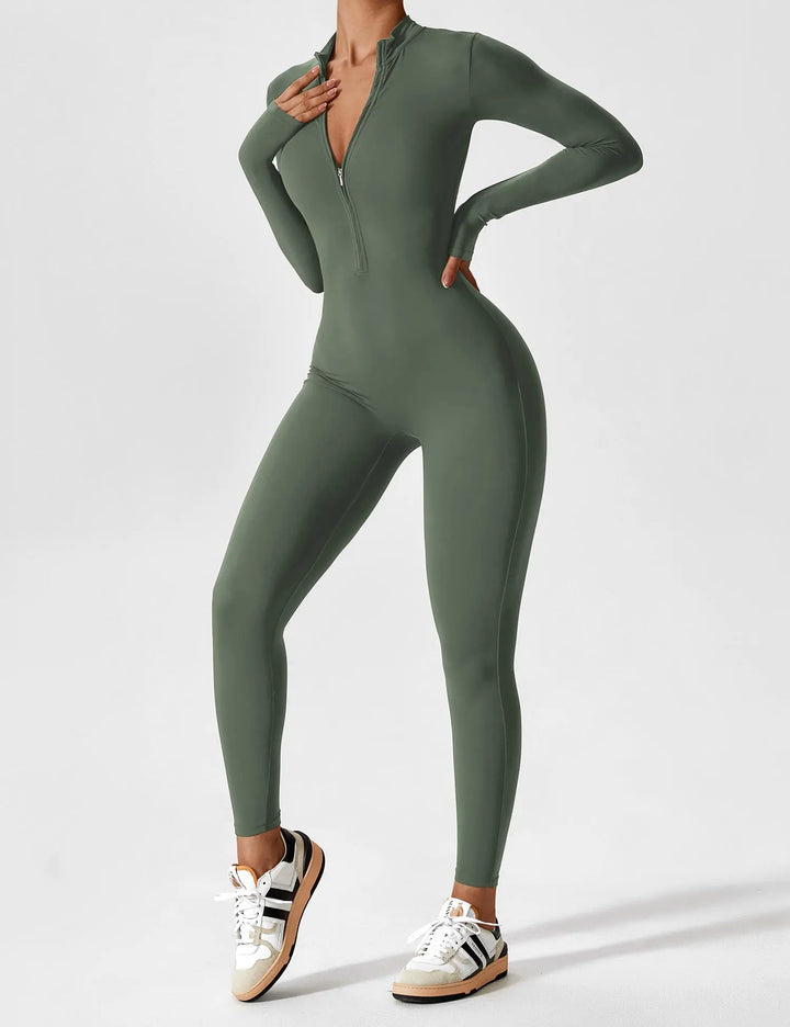 SleekFlex Zip-Up Jumpsuit Jasmine's Boutique Australia
